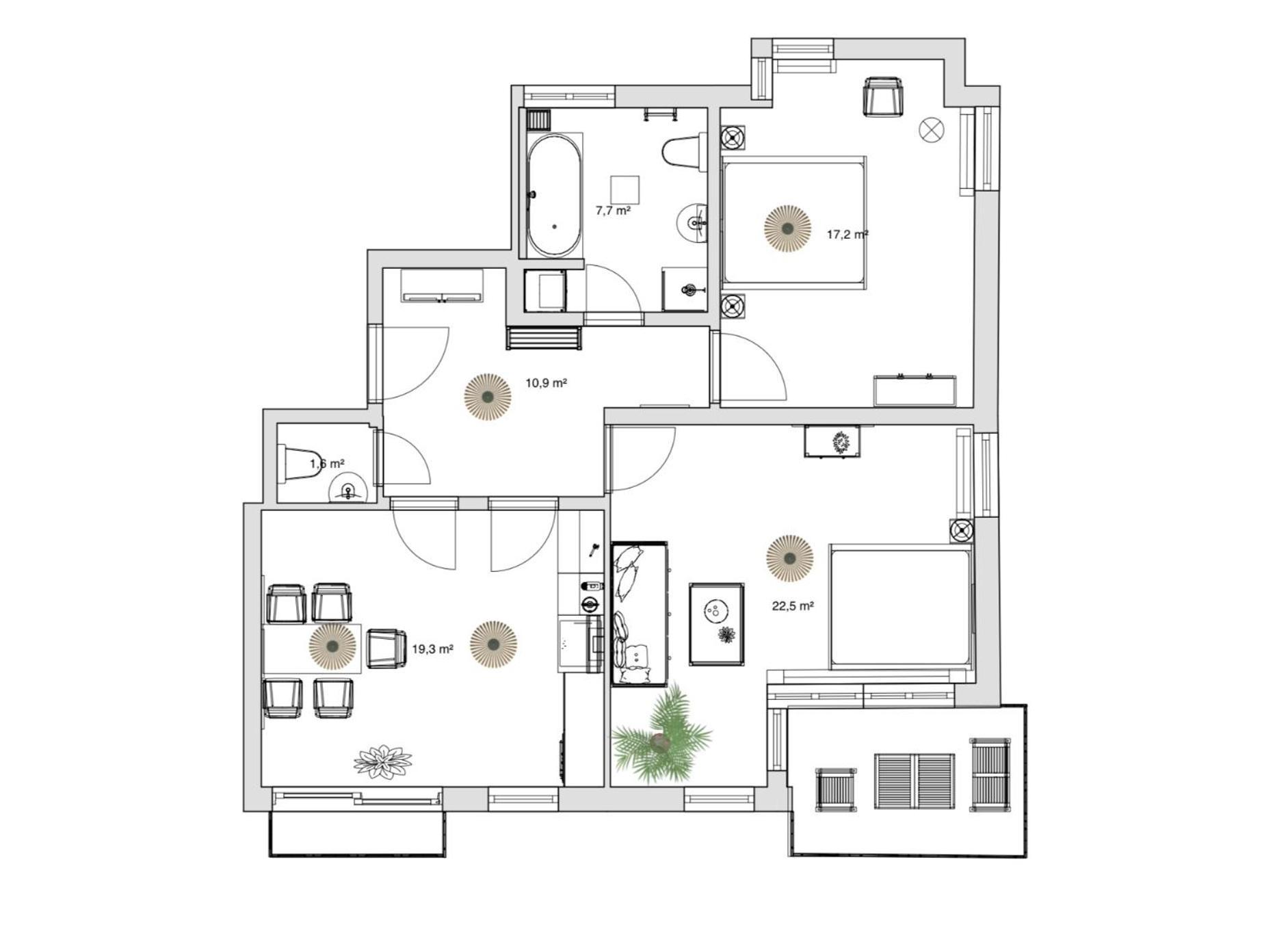 Pineapple Zwinger Viii - 85 Qm - 1x Free Parking Appartement